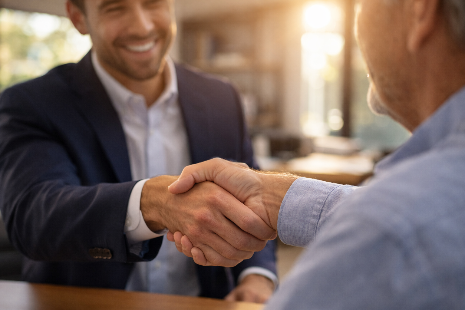 Professional handshake